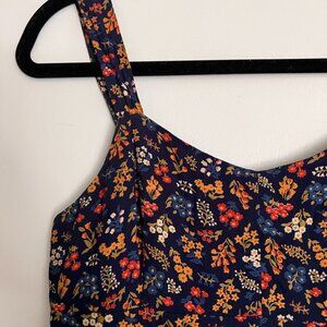 Tie-Strap Midi Dress in Garden Party, 00